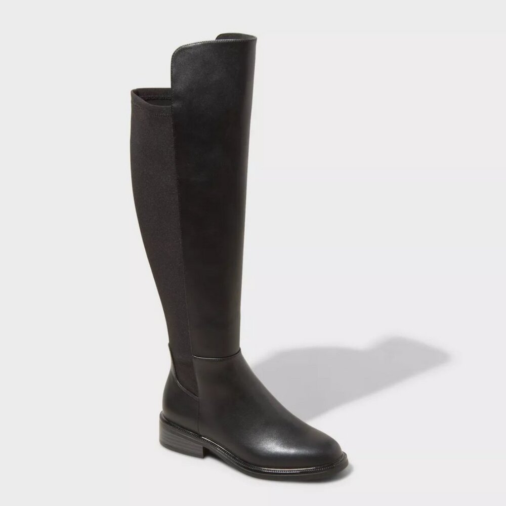 Black Boots Women’s Size 7.5 Memory Foam Insole New in Box Tall